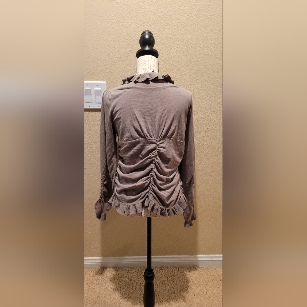 Magaschoni Ruffle Cardigan - Picture 3 of 5